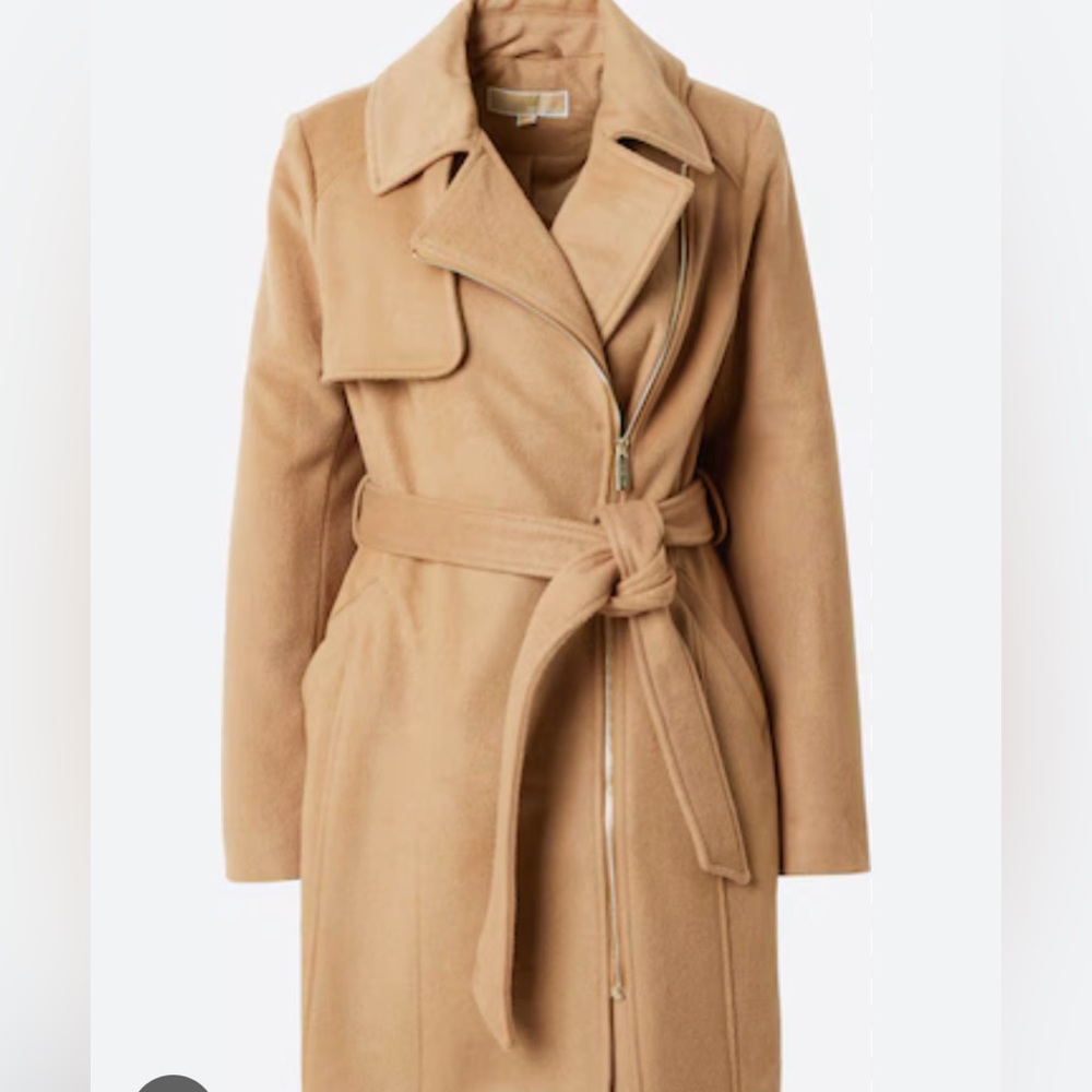 Michael Kors Camel Wrap Coat - Picture 2 of 6